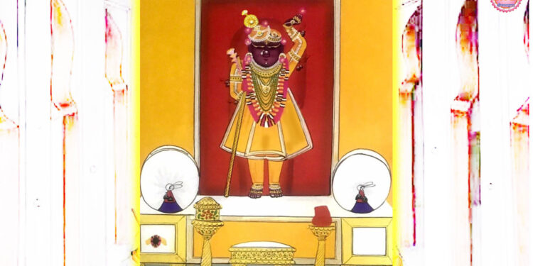 श्रीनाथजी के आज गोल चन्द्रिका के श्रृंगार दर्शन