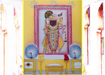 श्रीनाथजी में आज महाप्रभुजी के उत्सव का प्रतिनिधि श्रृंगार