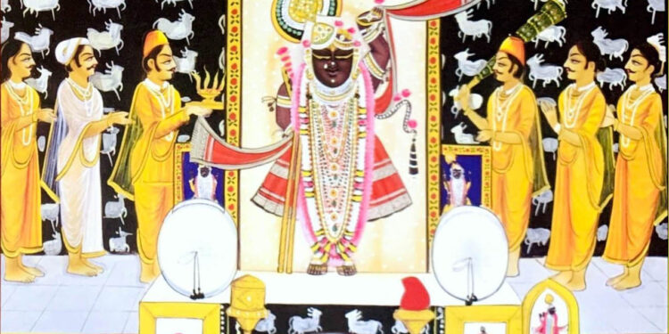 श्रीनाथजी में आज पांच स्वरूपोत्सव दिवस, मोती के मुकुट व काछनी का श्रृंगार