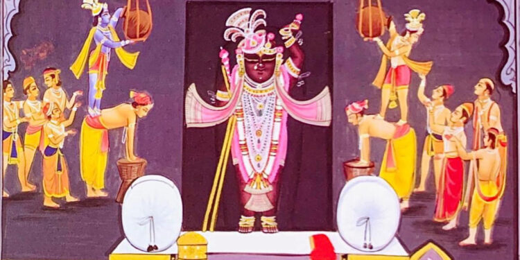 श्रीनाथजी में आज मल्लकाछ टिपारा का श्रृंगार