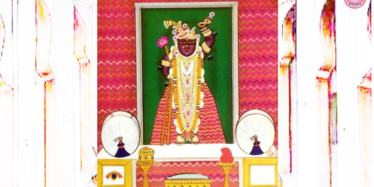 श्रीनाथजी को आज लहरिया के पिछोड़ा का श्रृंगार