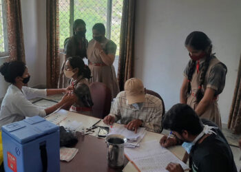 श्रीजी पब्लिक स्कूल में कोविड-19 वैक्सीनेशन शिविर का आयोजन