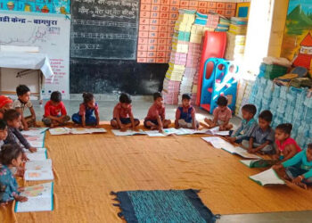 फिर गुँजी किलकारी आंगनबाडीयो मे