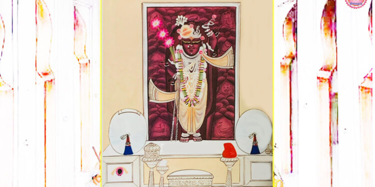 श्रीनाथजी के आज धोती पटका के श्रृंगार दर्शन