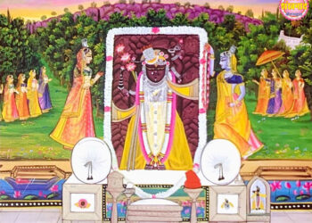 श्रीनाथजी के आज पिछोड़ा पर सेहरा के श्रृंगार में दर्शन