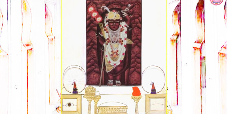 श्रीनाथजी को आज आड़बंद और तुर्रा का श्रृंगार