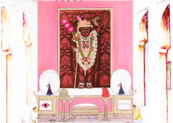 श्रीनाथजी में आज कली के परधनी पाग और तुर्रा के श्रृंगार