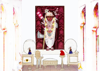 श्रीनाथजी में आज शीतल जल स्नान, कली के श्रृंगार