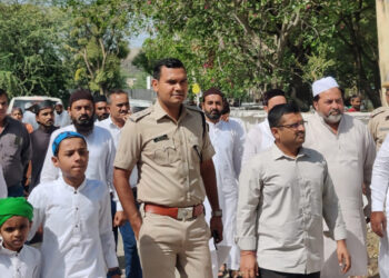 जिला कलक्टर सक्सेना व एस पी चौधरी ने ईद पर कानून व्यवस्था का जायजा लिया