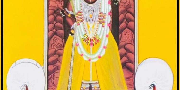 चंदनी मलमल का पिछोड़ा पर क़तरा के श्रृंगार