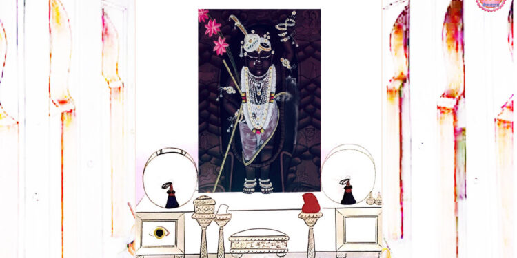 श्रीनाथजी के आज बसरा के मोतियों के अदभुत श्रृंगार में दर्शन