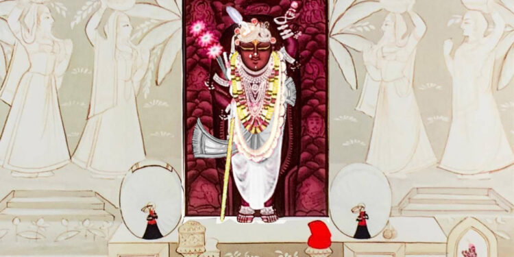 श्रीनाथजी के आज धोती-पटका के श्रृंगार दर्शन, शीतल जल स्नान