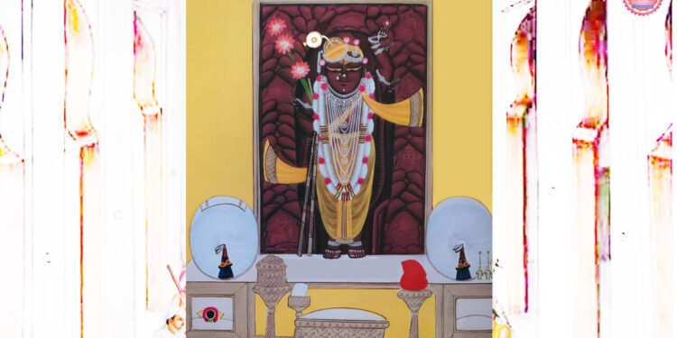 श्रीनाथजी के आज चन्दनी धोती पटका के श्रृंगार दर्शन