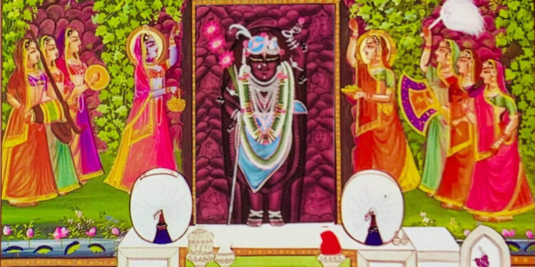 श्रीनाथजी में आज आड़बंद-कतरा के श्रृंगार और पंचम अभ्यंग स्नान