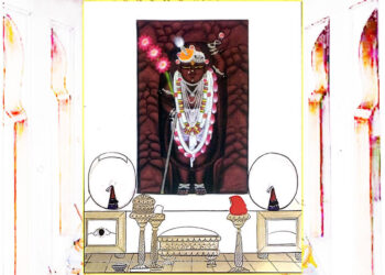 श्रीनाथजी में आज परदनी पर तुर्रा का श्रृंगार