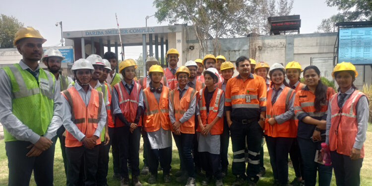 नाथद्वारा इंस्टिट्यूट के विद्यार्थियों ने किया हिंदुस्तान जिंक का अवलोकन