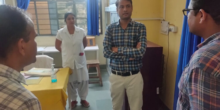 न्यायाधीश ने किया सामुदायिक स्वास्थ्य केन्द्र भीम में प्रसुति वार्ड का निरीक्षण