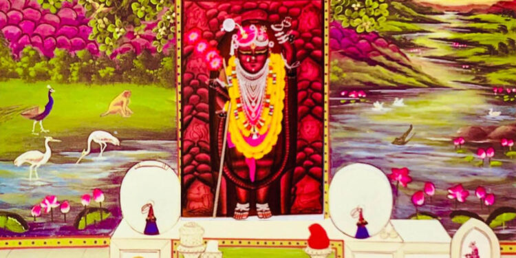 श्रीनाथजी के आज परदनी पर चन्द्रिका के श्रृंगार दर्शन