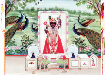 श्रीनाथजी में आज कसूंभा छठ उत्सव के श्रृंगार