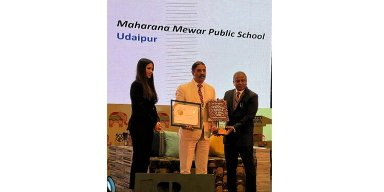 महाराणा मेवाड़ पब्लिक स्कूल को एक्सेपशनल स्कूल ऑफ इंडिया 2022 अवार्ड’
