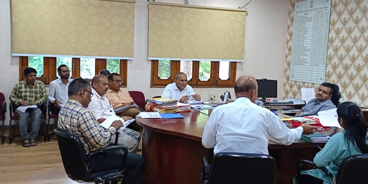 जिला जल स्वच्छता मिशन की समीक्षा बैठक का आयोजन