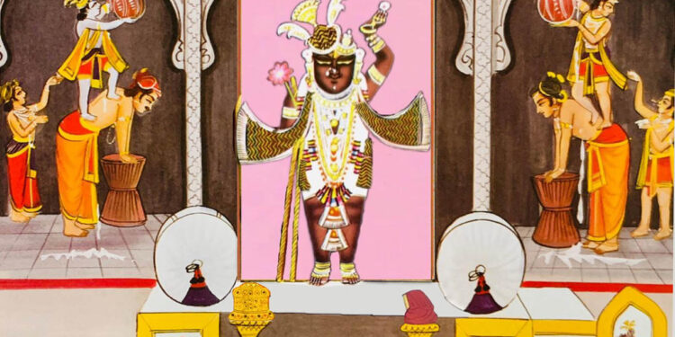 श्रीनाथजी में आज मल्लकाच्छ टिपारा के श्रृंगार