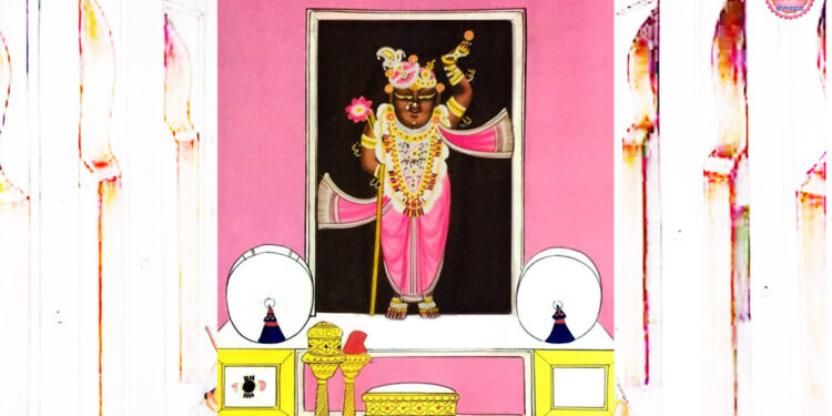 श्रीनाथजी में आज धोती पटका के श्रृंगार