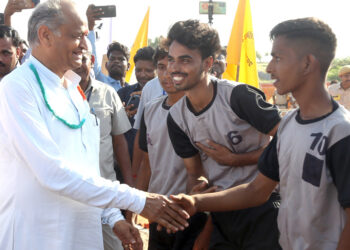 मुख्यमंत्री ने भीम की ग्राम पंचायत लगेतखेड़ा में खिलाड़ियों का किया उत्साहवर्धन