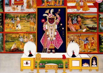 श्रीनाथजी में आज अद्भुत साज, श्रृंगार व कीर्तन