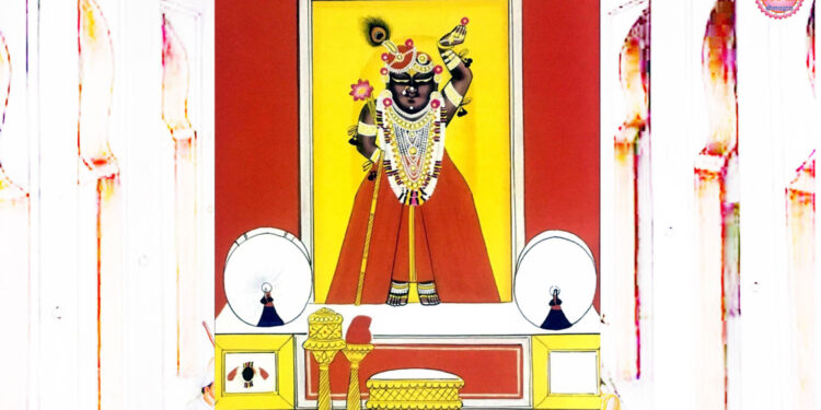 श्रीनाथजी में आज उत्सव के आगम के श्रृंगार