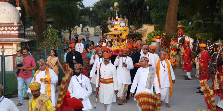 सिटी पेलेस में जलझूलनी एकादशी पर