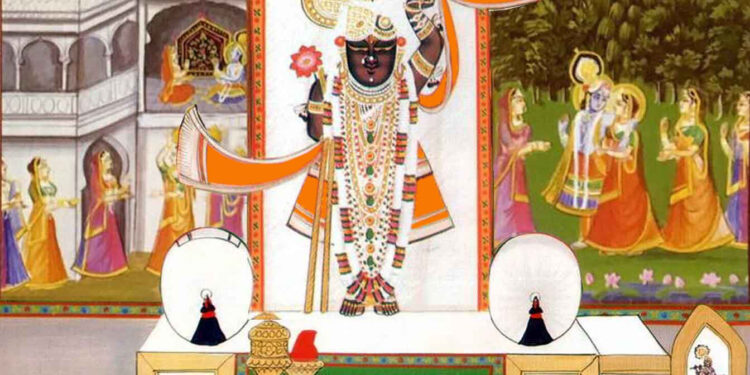 श्रीनाथजी को आज मुकुट काछनी का श्रृंगार