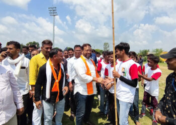 राजीव गांधी ग्रामीण ओलंपिक खेल प्रतियोगिता का ब्लाक स्तरीय कार्यक्रम