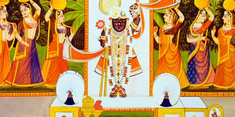 श्रीनाथजी में आज महादान मनोरथ, मुकुट-काछनी का श्रृंगार