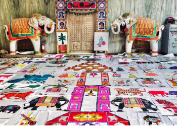 श्रीनाथजी की अद्भत सेवा प्रणालीका में सांझी के कोट की भावना