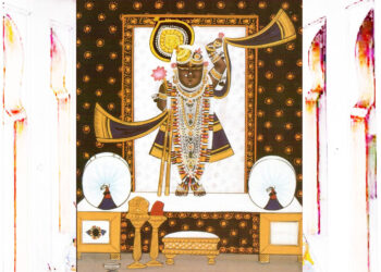 श्रीनाथजी में आज सांझी का कोट, महादान, मुकुट-काछनी का श्रृंगार, छप्पनभोग मनोरथ