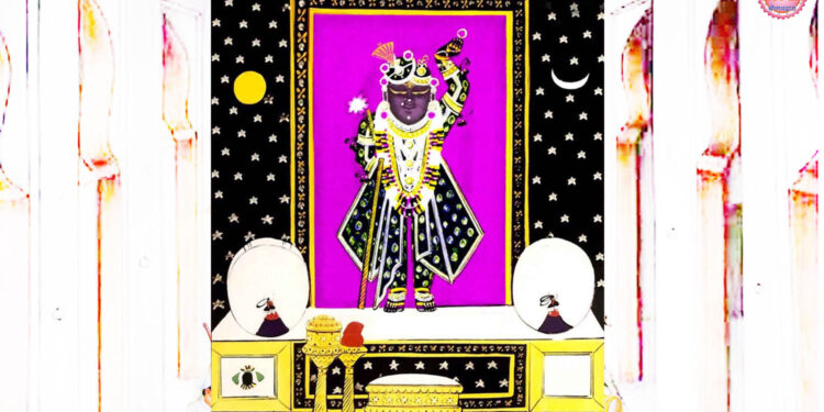 श्रीनाथजी में आज पंचम विलास, श्याम छापा का श्रृंगार