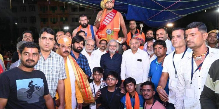 नाथद्वारा के पहलवान द्वारा खिताब जीतने पर ऑडिटोरियम बनाने की घोषणा