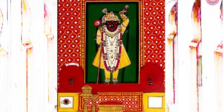 श्रीनाथजी में आज द्वादशी के आपके श्रृंगार