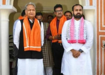 श्री विशाल बावा ने मुख्यमंत्री अशोक गहलोत का समाधान कर दिया आशीर्वाद मंदिर विकास पर की चर्चा