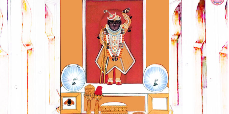 श्रीनाथजी में आज ऐच्छिक श्रृंगार