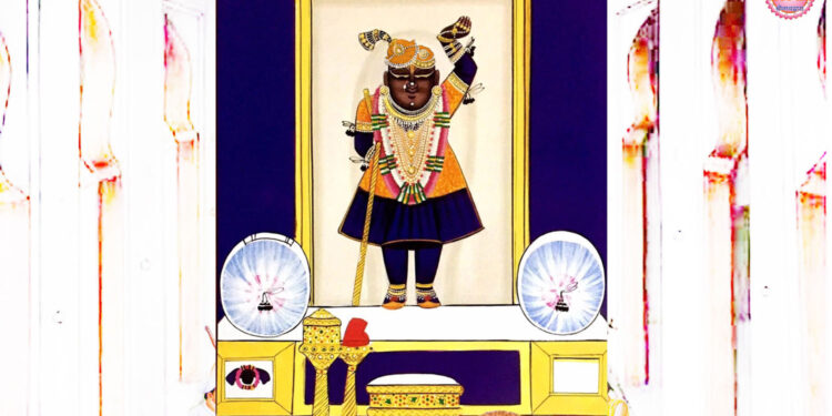 श्रीनाथजी में आज पहली द्वादशी की चौकी, फतवी-घुण्डीनाका के श्रृंगार