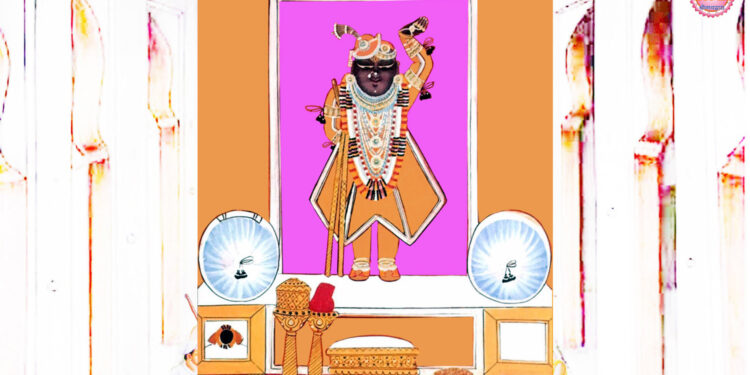 श्रीनाथजी में आज अमरसी वस्त्र, जमाव का कतरा के श्रृंगार