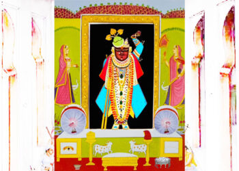 श्रीनाथजी में आज लसनिया का जडाऊ कुल्हे, पगा का पान का श्रृंगार