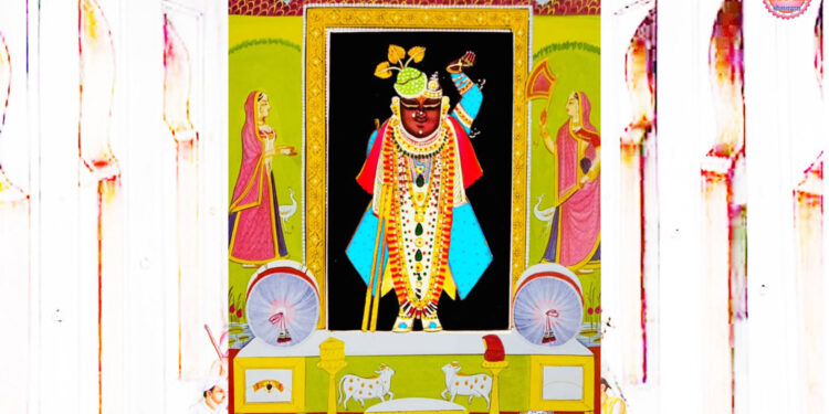 श्रीनाथजी में आज लसनिया का जडाऊ कुल्हे, पगा का पान का श्रृंगार