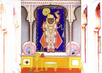 श्रीनाथजी के श्री राजीवजी (श्रीदाऊबावा) महाराज के उत्सव के दर्शन