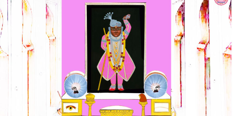 श्रीनाथजी के आज चाकदार पर पगा चंद्रिका श्रृंगार में दर्शन