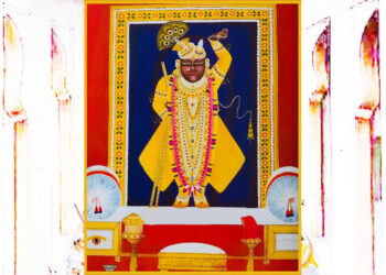 श्रीनाथजी में आज श्री गुसांईजी के उत्सव के प्रतिनिधि श्रृंगार