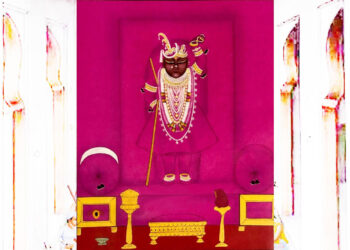 श्रीनाथजी में आज पतंगी घटा के दर्शन