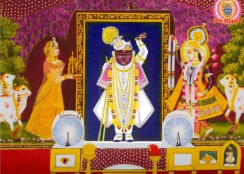 श्रीनाथजी के आज पान के मुकुट का श्रृंगार